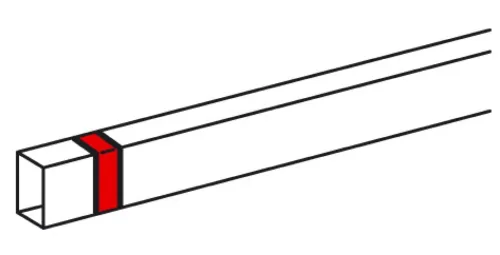 Накладка на стык Legrand Metra, белая, 40х40мм, арт. 638186