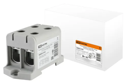 Клемма для проводов TDM Electric КВС 16-95мм², серый