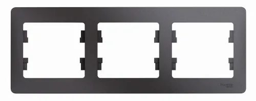 Рамка электроустановочная Systeme Electric Glossa GSL001303, 3 поста