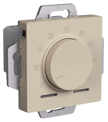 Термостат Systeme Electric AtlasDesign, песочный, 10A IP20