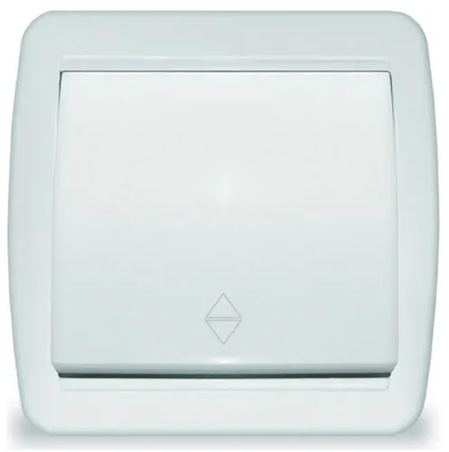 Проходной выключатель UNIVersal Клио, одноклавишный, К2230, белый