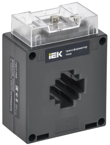 Трансформатор тока IEK ТТИ-30, самозатухающий пластик, 300/5А
