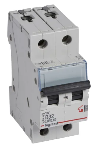Автоматический выключатель Legrand / Легранд TX3, 2P 32А характеристика B, 6кА, 403989 / электроавтомат