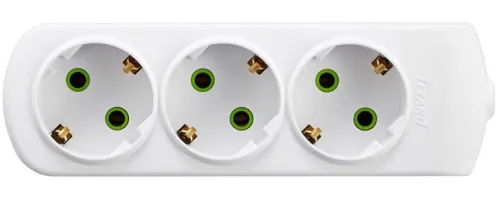 Блок розеток Lezard LETITIA 3 гнезда 16А 3500Вт 220В белый