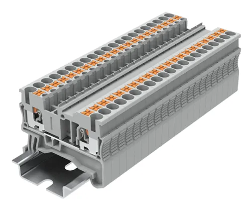 Клемма для проводов Supu / Супу TP 1-1 push-in проходная, синяя, 2.5мм2, 1шт. / зажим