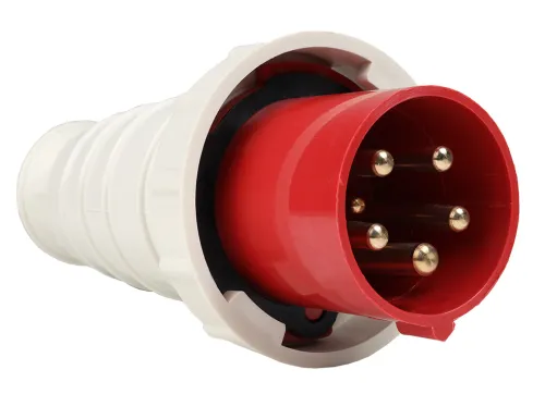 Вилка силовая кабельная КЭАЗ 035-63А-6h-380AC-3P+PE+N-IP67