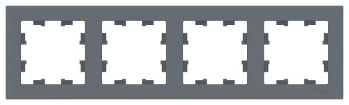 Рамка электроустановочная Systeme Electric AtlasDesign ATN000704, 4 поста