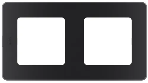 Рамка электроустановочная Legrand / Легранд Inspiria 673943 скрытая установка, антрацит, 2 поста / для розеток и выключателей