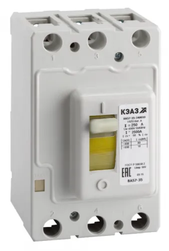 Автоматический выключатель КЭАЗ ВА57-35-340010-80А-800-690AC-УХЛ3, 3P 80А, 108626 / электроавтомат