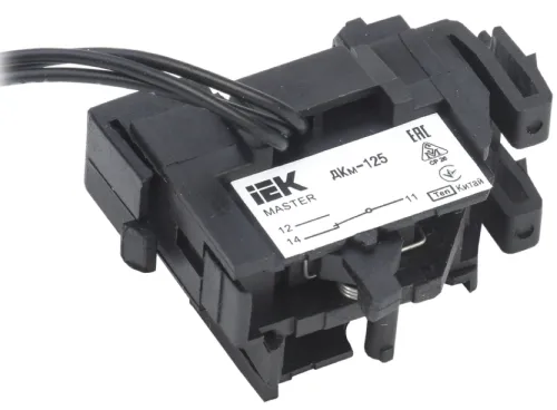 Дополнительный контакт IEK / ИЕК Master ДКм-125 (ДКм-3), 1А IP20 / электрика
