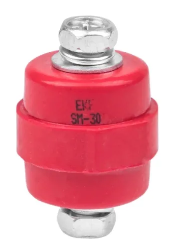 Изолятор EKF PROxima SM-30, ток 380А, напряжение 8кВ, красный