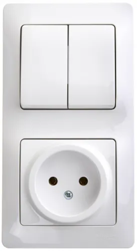 Блок Systeme Electric Glossa розетка и выключатель GSL000172