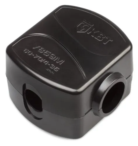 Сжим ответвительный КВТ У859М, анод. сталь, 50-70/4-35мм²