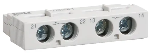 Дополнительный контакт IEK / ИЭК ДКП32-20 поперечный, серый, 2А IP20 / электрика
