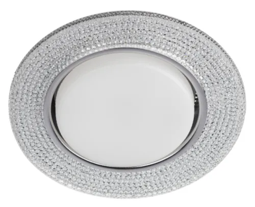 Светильник встраиваемый светодиодный точечный ЭРА DK LD53 под лампу GX53, с подсветкой, IP20, размер 125х22мм, белый, Б0057475 / потолочное освещение