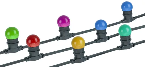 Гирлянда уличная Navigator / Навигатор NGF-001-01 Белтлайт 10м, черный, 40 световых точек, IP65, 93661 / новогодние украшения