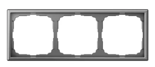 Рамка Systeme Electric ArtGallery GAL000903, сталь, 3 поста