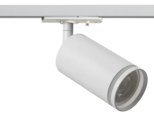 Трековый светильник ЭРА TR52 - GU10 WH под лампу однофазный, 15Вт, IP20 матовый белый 55×156мм, Б0054165 / осветительные приборы