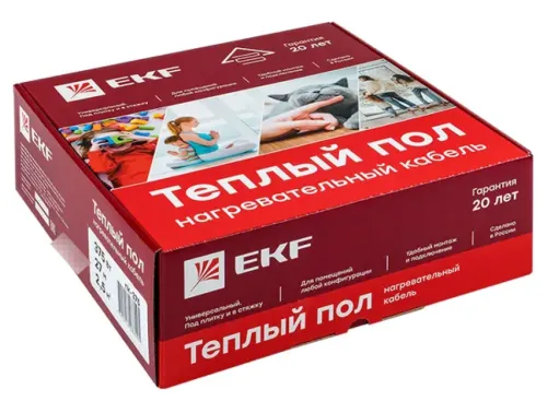 Нагревательный мат EKF nk-300, 2м², 21м, 300Вт