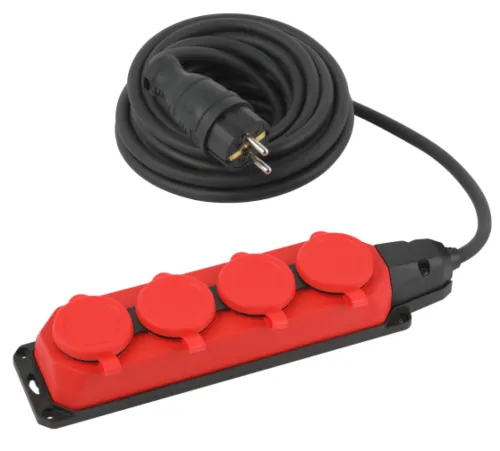 Удлинитель силовой ЭРА UK-4e-3x1.5-5m-IP44(KG) 4 гнезда