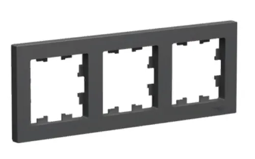 Рамка Systeme Electric AtlasDesign ATN001403 базальт, 3 поста