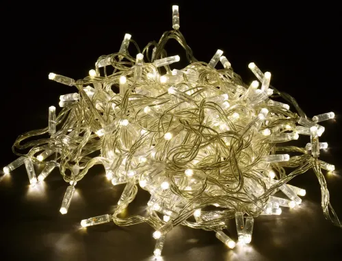 Гирлянда уличная IEK Lighting Нить, прозрачная, 200 LED, 20м, IP44