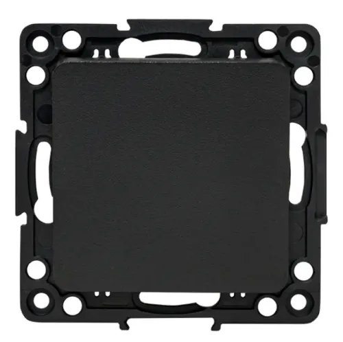 Выключатель EKF / ЕКФ PROxima Стокгольм, 10А IP20 230В, черный 74х74х37мм одноклавишный, EZV10-021-20 / переключатель