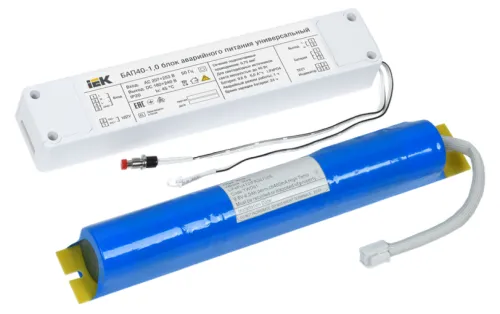 Блок аварийного питания IEK БАП40-1.0 40Вт 214×42×28мм