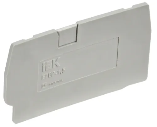 Заглушка для клеммной колодки IEK CP, 1.5мм2, YCT20-00-K03-001-ZGL