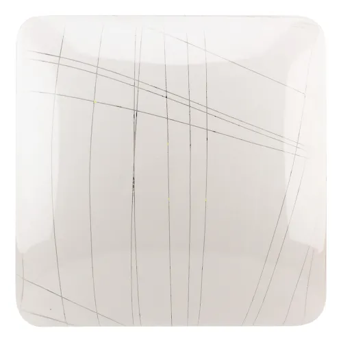 Светильник потолочный LEEK / Лиик СЛЛ 036 Гранж CNA светодиодный, в металлическом корпусе с пластиковым плафоном, мощностью 30Вт, холодный белый, размером 365х365х85мм / освещение