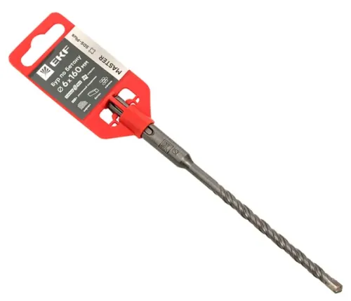Бур по бетону EKF Master 2 резца, SDS+ 6x160мм