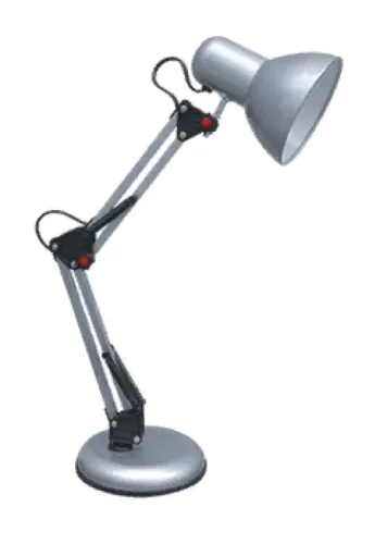 Лампа настольная IN HOME СНО-15С E27 220V серебро 4690612012926