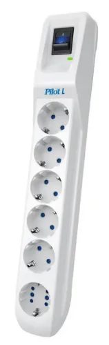 Сетевой фильтр Pilot L (GP) 175 10А 2.2кВт, 10м, 6 гнезд