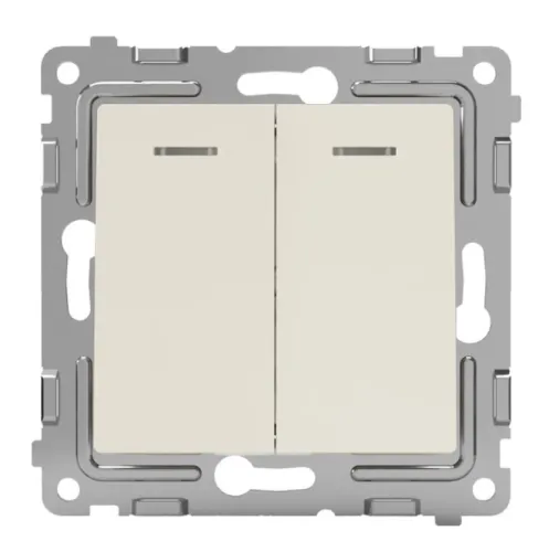 Выключатель TOKOV ELECTRIC Pixel 10A 250V IP20, бежевый