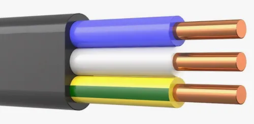 Силовой кабель Магна ВВГнг(А)-LS 3х10-0.66 плоский ГОСТ, УТ000025586, 1м / провод