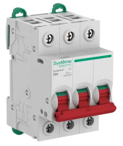 Выключатель нагрузки Systeme Electric / Систем Электрик Systeme9 3P, 400В 50A, S9S40350 / разъединитель