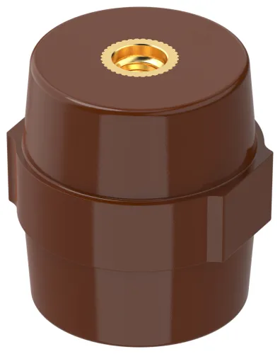 Изолятор IEK / ИЭК SM35 опорный 32х35мм М6, красный, 1 полюс, YIS11-35-06-K05 / электрика