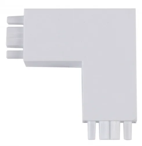 Коннектор для шинопровода IN HOME / Ин Хоум AC-W-TL TOP-LINE угловой белый, размером 78х78мм / аксессуары для освещения