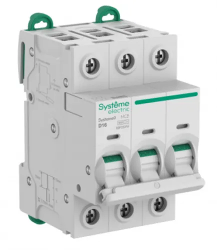 Автоматический выключатель Systeme Electric Systeme9, 3Р 16А 400В, D, 6кА, S9F23316