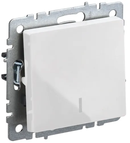 Выключатель IEK Brite ВС10-1-1-БрБ, 10А 230В IP20 белый