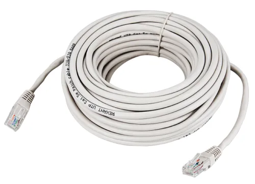 Патч-корд REXANT серый 10м U/UTP RJ45 Cat 5e 18-1009