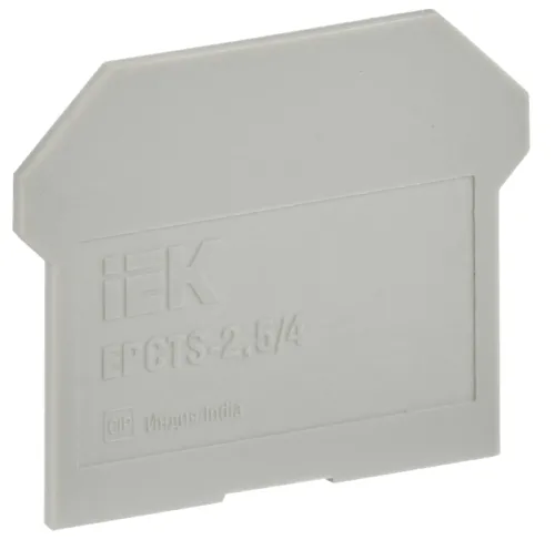 Заглушка для клеммной колодки IEK CTS, 2,5/4мм2 серый