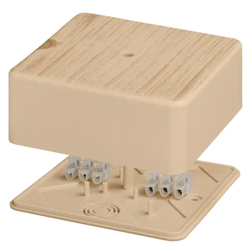 Распределительная коробка TDM Electric / ТДМ Электрик КР ОП с клеммной колодкой, сосна IP40, 100х100х44мм, SQ1401-0410 / распаячная