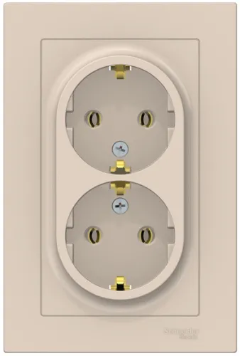 Розетка Systeme Electric AtlasDesign 16А 250В IP20 ATN000224