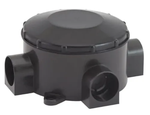 Распределительная коробка TDM Electric / ТДМ Электрик ОП, черный IP42, D80х35мм, SQ1401-4054 / распаячная