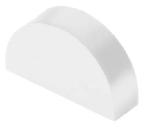 Заглушка Systeme Electric / Систем Электрик MultiSet арочная, пластиковая белая, размером 30х13мм / аксессуары для кабель каналов