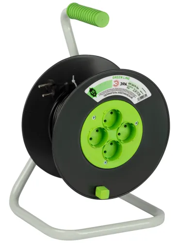Удлинитель ЭРА Greenline KAT-2x0.75-15m 4 розетки 15м
