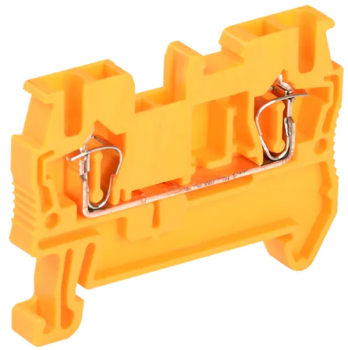 Клемма для проводов IEK / ИЭК КПИ 2в-2.5 пружинная 31А, корпус огнестойкий полиамид, оранжевая 49.3х5.2мм, 1шт. / зажим