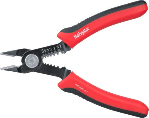 Бокорезы Navigator / Навигатор NHT-Br04-2v1, с режущей кромкой, из конструкционной рессорно-пружинной стали, длиной 148мм / кусачки