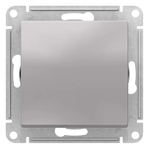 Выключатель Systeme Electric / Систем Электрик AtlasDesign Переключатель, 10АХ схема 6, алюминий одноклавишный, ATN000361